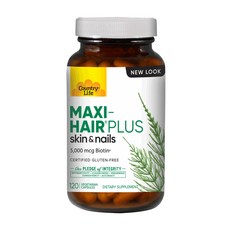 컨트리 라이프 맥시 헤어 플러스 스킨 네일 비오틴 5000 mcg 120 캡슐