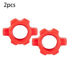 경량저중량바벨원판 원암 덤벨 로우 해머 컬 안전 잠금 장치 4 개 25mm 무게 체크 너트 바벨 바 클립 스핀 나사 아령 스핀락 칼라 부품 레드, 02 2pcs