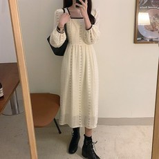 스트릿살롱 마리 레이스 롱원피스
