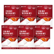 JW중외제약 간에 좋은 밀크씨슬 골드, 30정, 6개