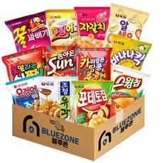인기과자 스낵 12종 포테토칩오리지널+스윙칩볶음고추장+조청유과+자갈치+꿀꽈배기+오징어집+알새우칩+바나나킥+신짱+카라멜콘땅콩+썬+오징어땅콩, 1세트