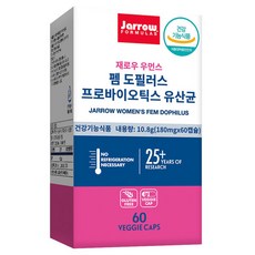 재로우 우먼스 펨 도필러스 프로바이오틱스 유산균 60정 x 1개(468277), 60정 x 1개
