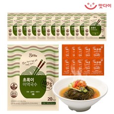 GRN 초록이 미역국수10팩+김치잔치육수10팩, 단품