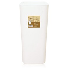 앤 원터치 컬러휴지통 12L, 화이트, 1개