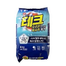 테크 호르몬으로인한 특유취제거 분말세제 드럼일반겸용 4kg, 1개