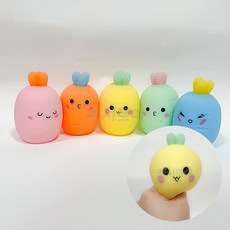 당근 말랑 주물럭 스트레스 인형 촉감, 단품(랜덤)