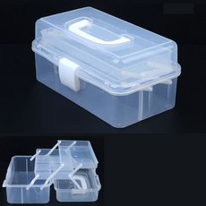 [{주문폭주]}xYNS_소품_공구_보관_3단_투명_멀티_공구함_수납함(소)_ ★+인기히트*DEC+ºⓝⓔⓦº