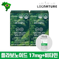 로그네이처 브라질 초록 그린 프로폴리스 플라보노이드 아르테필린C 항산화 영양제, 2개
