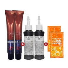 웰라 뉴 콜레스톤 염색약 80g 2개 + 산화제 80ml 산성샴푸파우치, 6/05-핑크브라운