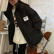 팀플러스 여성용 숏패딩 점퍼 패딩 자켓