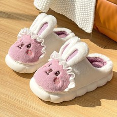 보아털블로퍼 토끼털 윈터뮬 부클레 퍼 그레이 버니 슬리퍼 겨울 모피 플립 플롭 여성용 따뜻한 플랫폼