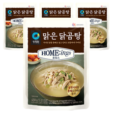 대상 청정원 호밍스 맑은 닭곰탕, 450g, 4개