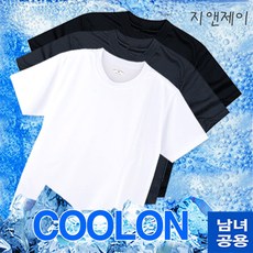 지앤제이 코오롱 쿨론 기능성 라운드 반팔 쿨티셔츠