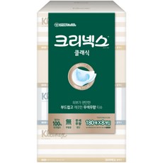 크리넥스 클래식 천연펄프 미용티슈 2겹, 8개입, 1팩