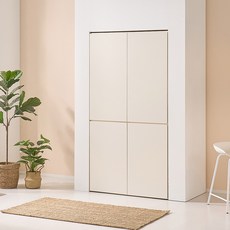 스윗 홈카페 도어장 다용도 키큰 주방 수납장, 크림화이트