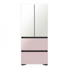 [하이마트] 삼성 비스포크 키친핏 4도어 김치냉장고 RQ42A94G1AP (420L 글램 화이트 글램 핑크)