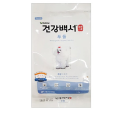 건강백서 전연령 생선 푸들 애견사료, 1.2kg, 1개