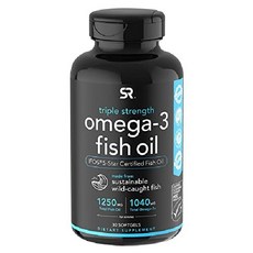 스포츠리서치 오메가3 피쉬오일 1250mg 30/90/180/240캡슐, 30카운트 (1팩)