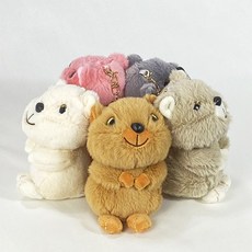 빈티지 해피 리틀 쿼카 인형 귀여운 키링 5Colors쿼카인형 쿼카키링 귀여운인형 귀여운키링 쿼카열쇠고리 동물키링 동물인형 동물열쇠고리 키링선물 귀여운열쇠, 1 화이트