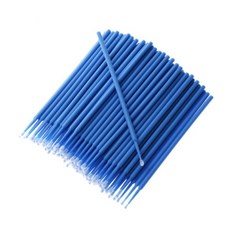 자동차 도색용품 차긁힘 빠데 복원100pcs 페인트 터치 업 페인트 브러쉬 일회용 치과 작은 팁 펜 유지 보수, 01 파란