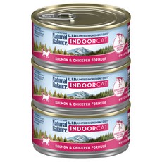 내추럴발란스 캣 LID 캔 156g 3입 3종, 캣캔 LID 캔 인도어 연어병아리