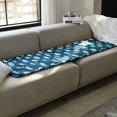 한일전기 구르미 양면 전기방석, 네이비, 슈퍼쇼파용(50 x 150 cm)