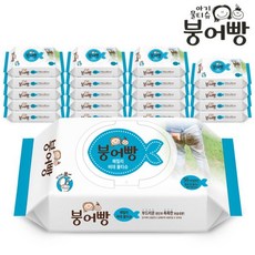 붕어빵물티슈 패밀리 비데 물티슈 고평량 60gsm 캡형 50매 20팩