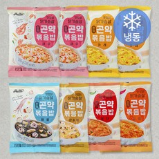 맛있닭 닭가슴살 한끼곤약 볶음밥 파우치 새우 200g x 2팩 + 카레 200g x 2팩 + 해물 200g + 양송이 200g + 불닭 200g + 김치 200g 세트 (냉동), 1세트
