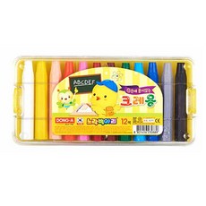 동아 노랑병아리 손에 묻지않는 크레파스, 12색