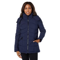 캘빈클라인 Short Stretch Sherpa Trimmed Puffer