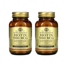 Solgar 솔가 비오틴 5000 mcg 50 베지 캡슐 X2팩
