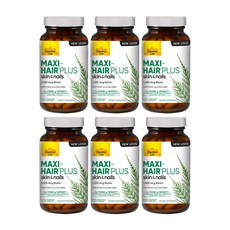 컨츄리 라이프 맥시 헤어 플러스 5000 mcg 120개입 베지캡슐, 120정, 6개