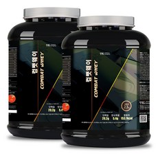 컴뱃 웨이 2.3kg x 2통 [BCAA+보틀증정] COMBAT WHEY 복합 프로틴 파우더, 2개