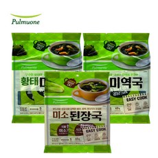 풀무원 미소된장국1봉지+황태미역국2봉지, 3봉, 40g