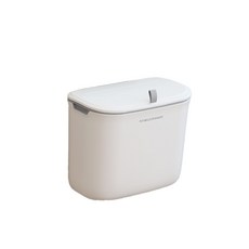 달팽이리빙 푸벨드마망 주방 걸이형 휴지통 음식물쓰레기통 7L, 화이트, 1개