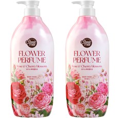 샤워메이트 내추럴 퍼퓸 바디워시 체리블라섬, 900ml, 2개, 900g