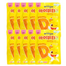 핑크퐁 아기상어 아이비타D+아연 48g, 40정, 10개