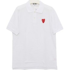 [꼼데가르송] 22FW P1T290 WHITE PK티셔츠