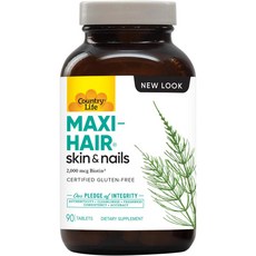 컨트리라이프 맥시헤어 스킨&네일 비오틴 90/120 타블렛 2000mcg 5000mcg 정 품 보 장, 맥시헤어 5000mcg 비오틴