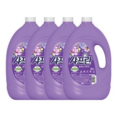 샤프란 릴렉싱아로마 섬유유연제 본품, 3.1L, 4개