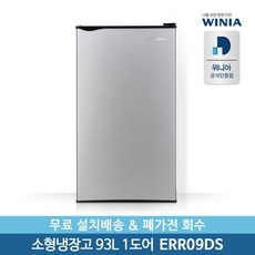 위니아 딤채 미니냉장고 방문설치, 실버, ERR09DS
