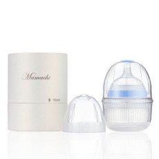 [마마치] 프리미엄 실리콘 젖병 Small Blue 160ml, 블루, 3구(6개월이상)