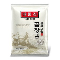 대천김 살짝 구운 곱창김, 14g, 10개