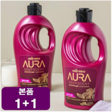 아우라 실내건조 피오니 스윗만다린 대용량 2.0리터 1+1 4000ml 건조기에 강한 초고농축 프리미엄, 1세트, 1세트