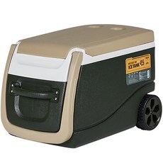 코멕스 캠핑 아이스탱크 바퀴형, 밀리터리 그린, 45L