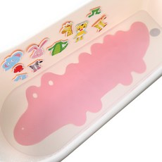 하늬통상 악어 욕조매트, 핑크, 1개