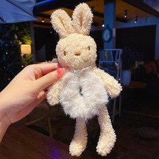 보아털블로퍼 토끼털 윈터뮬 부클레 퍼 웹연예인 귀여운 곰 포옹 토끼 머리 로프 어린이 sinews 말 털이 밴