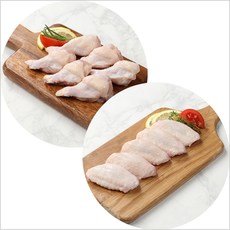 풀토래_신선냉장 닭윙1kg+닭봉1kg 세트_국내산, 1세트