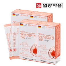 일양약품 엘라스틴 저분자 콜라겐 펩타이드, 4박스, 35g