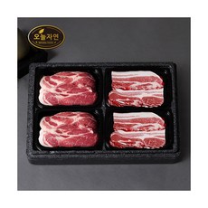 [오늘자연] 한돈 돈육 알찬 구이세트 1.6kg/오삼겹2팩+목살2팩 / 팩당 400g
